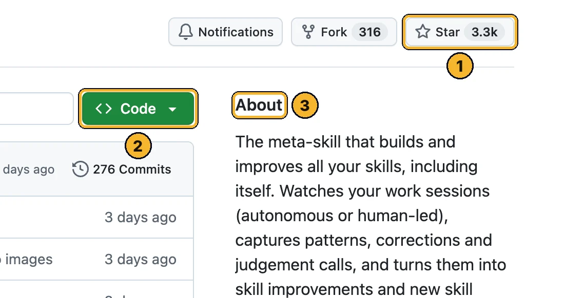 Task Observer repo on GitHub: Star count 1, Code 2, About 3